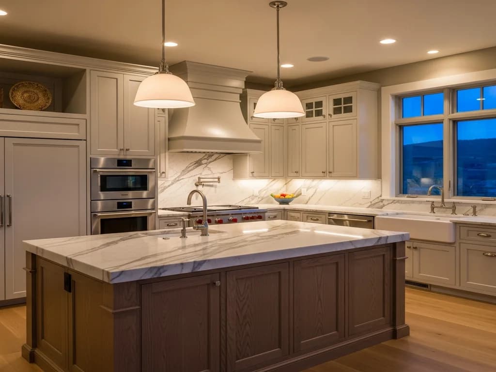 Custom Range Hoods designed, built and installed by Alderwood Cabinets in the Treasure Valley, Idaho
