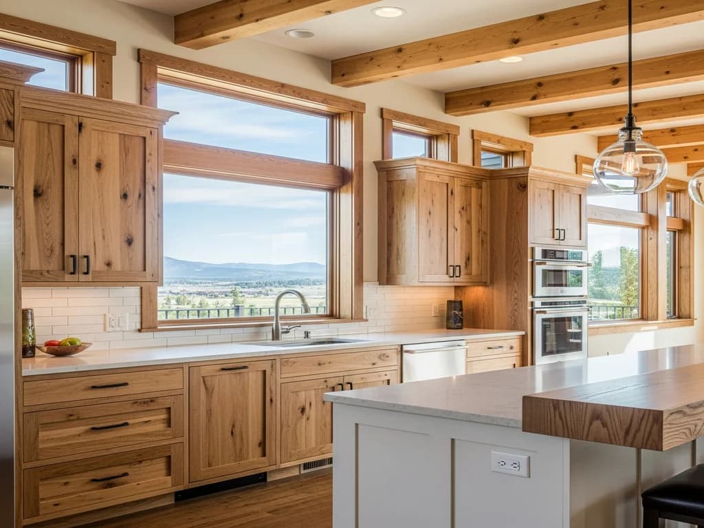 Boise Foothills Mountain-Modern Kitchen — representative custom cabinetry by Alderwood Cabinets