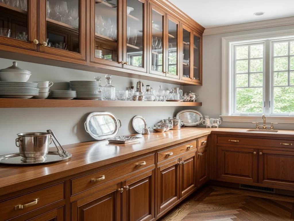Eagle Butler’s Pantry — representative custom cabinetry by Alderwood Cabinets