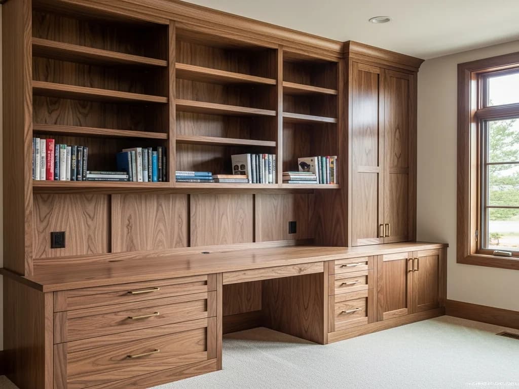Home Office & Library Built-Ins — representative custom cabinetry by Alderwood Cabinets