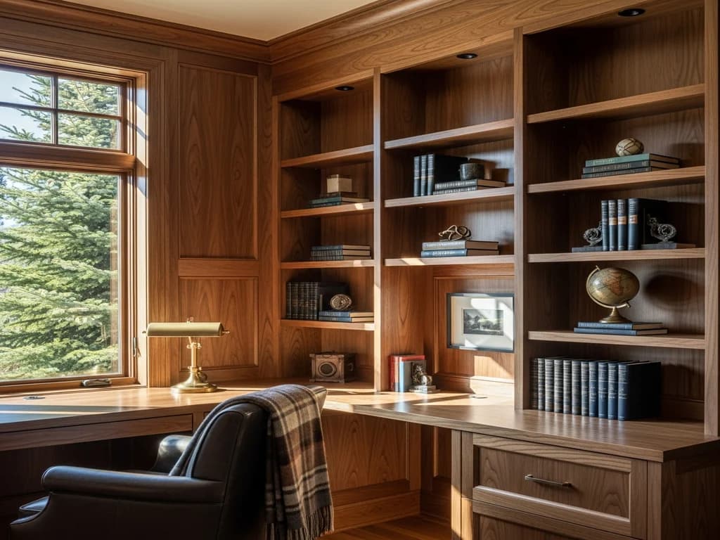 Home Offices & Libraries designed, built and installed by Alderwood Cabinets in the Treasure Valley, Idaho