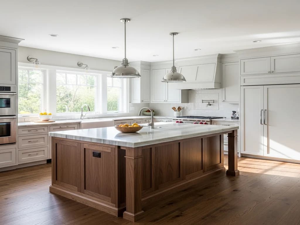 Transitional Kitchen Cabinets designed, built and installed by Alderwood Cabinets in the Treasure Valley, Idaho