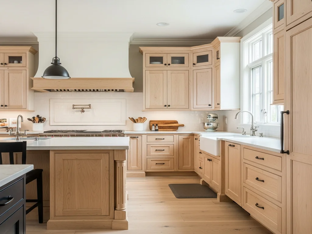 Hard Maple kitchen cabinets designed, built and installed by Alderwood Cabinets in the Treasure Valley, Idaho